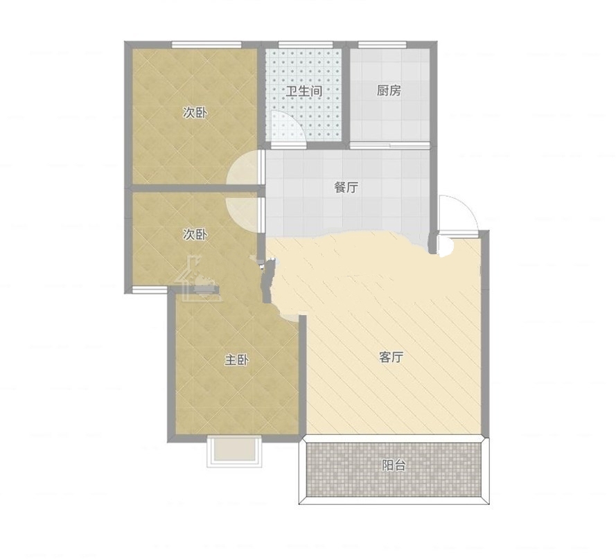 寿县新城区大圆盘附近，新小区环境好，小三房边户_11