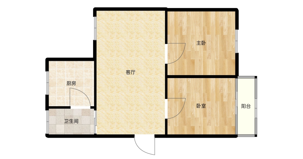 出售谢三村北区75平方精装房2室1厅_13