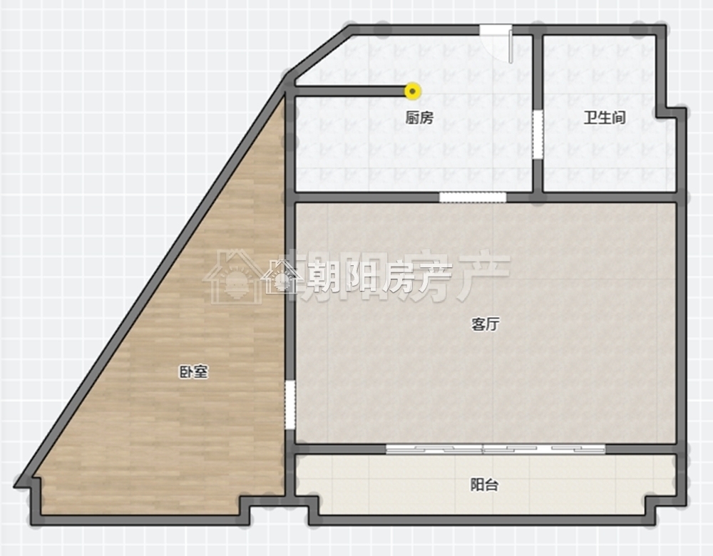中都铭座精装修2室1厅拎包入住_7
