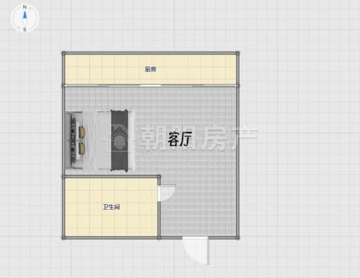 朝阳东路月伴湾一区精装一室一厅公寓出售实验中学学区_10