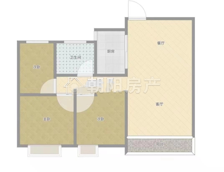 天玺国际城三室两厅毛坯学区房_11