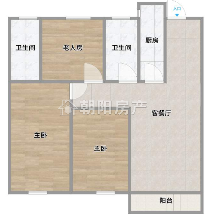 漫悦湾107平一楼架空层 实际2楼毛坯出售_9