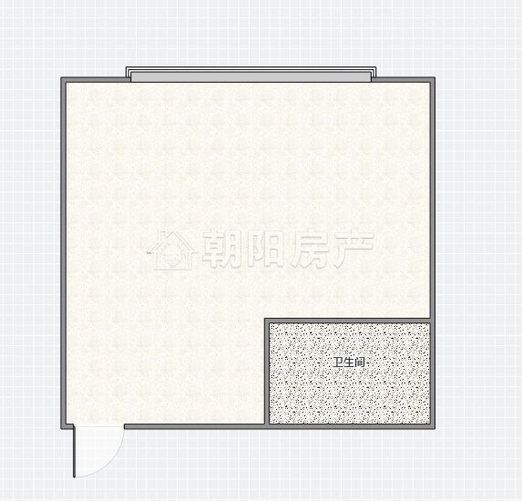 朝阳公馆1室1厅 毛坯 洞二小本部_9