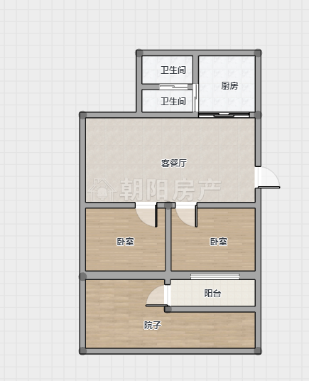 龙泉山庄两室一厅简装出售_10