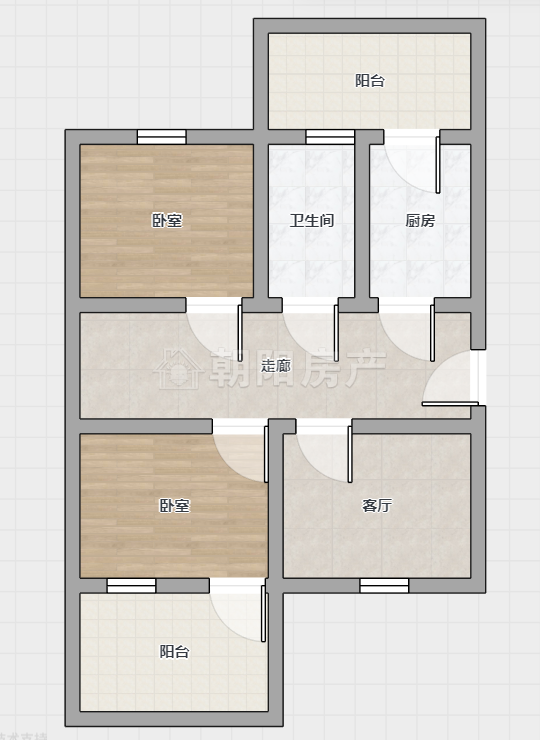田陈村，三室一厅，简装，二楼，南北阳台，实际面积70平_9