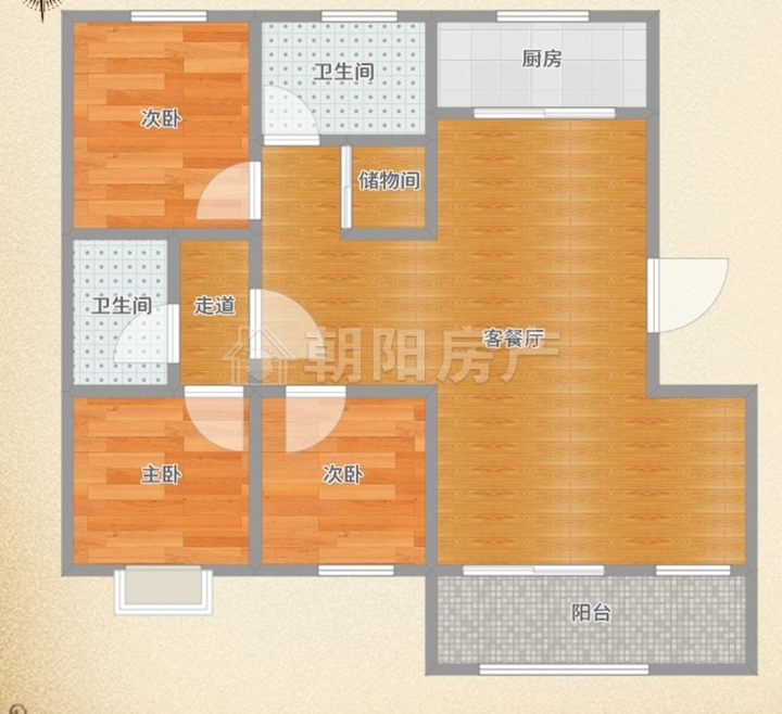 沁园多层三楼133.4平精装三房出售 洞二小本部_10