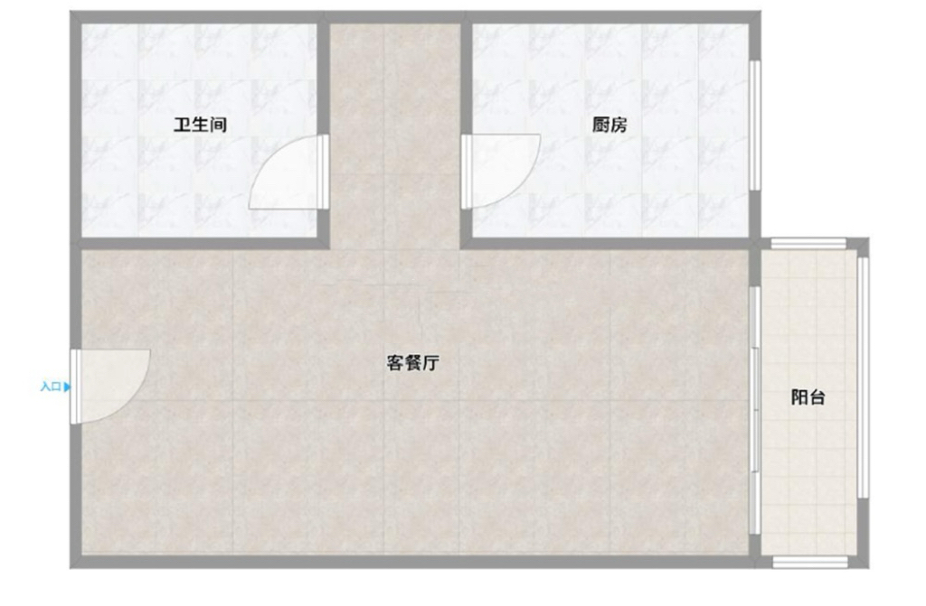 艺山南 47平 精装一室一厅 交通便利 学区房_9