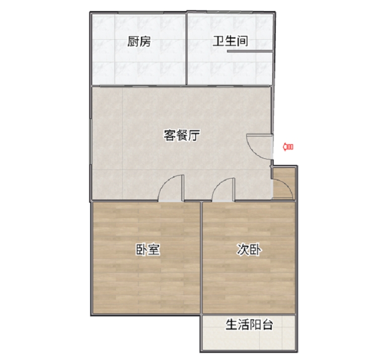 锦路小区 全新装修 两室两厅 吉房出售_10