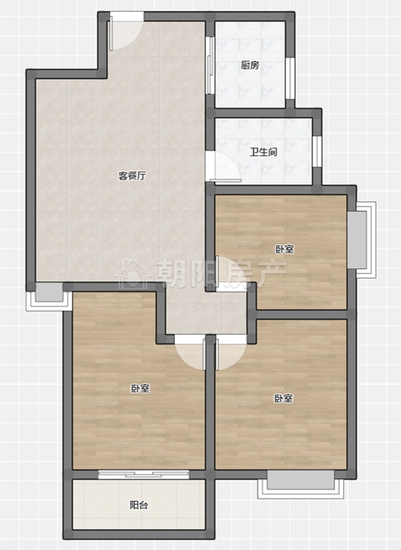 京澳广场毛坯三室二厅学区房交通方便采光好_13