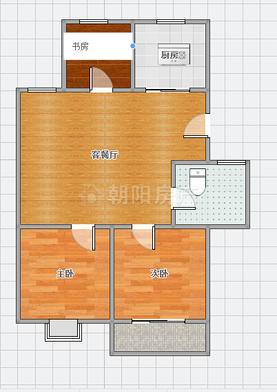 金丰易居三期精装三居室不靠铁路_8