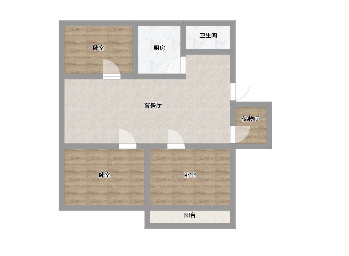 淮师附小学区市场新村中等装修3室2厅_12