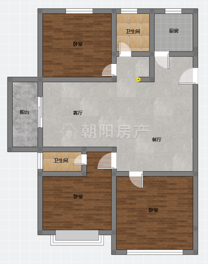 东城国际毛坯电梯房三室两厅出售 户型方正 楼层好 采光好 _12