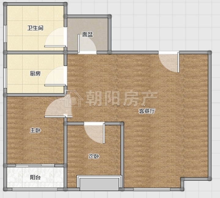 山南印象 2室2厅 带电梯 靠近二中操场 拎包入住_9