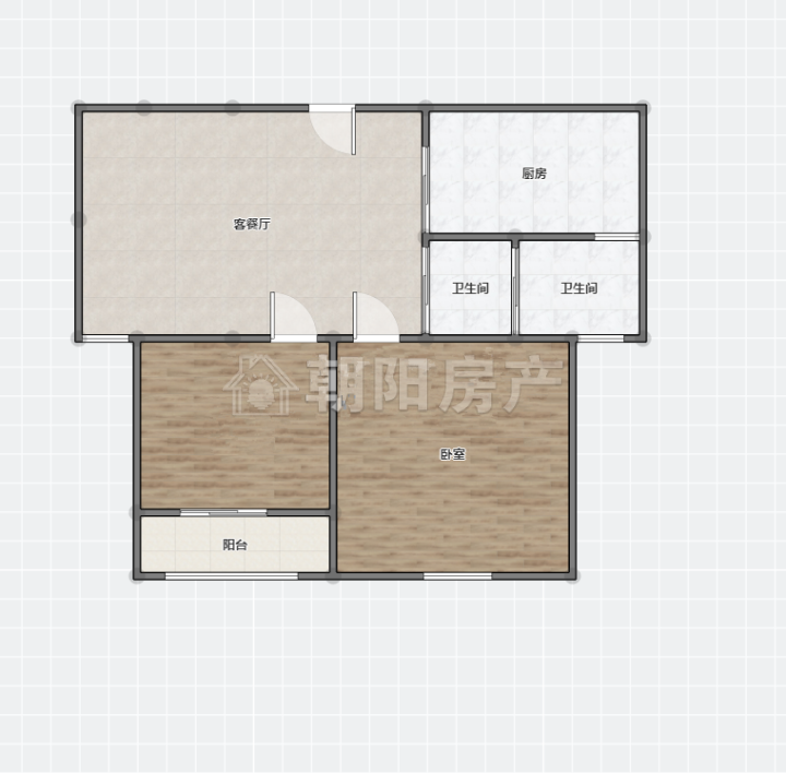 财富中心2室2厅精装出售 市中心位置_11