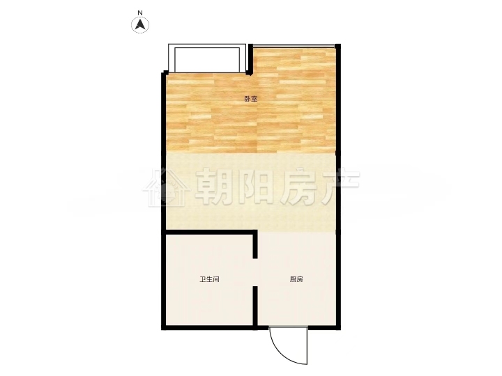 朝阳公馆毛坯房公寓房中间楼层出售_8