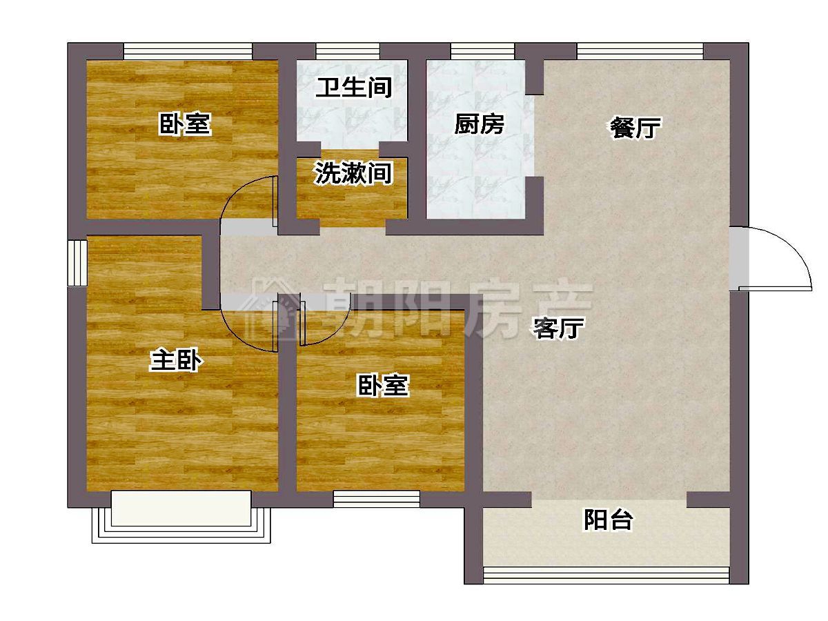 天凌尚书苑 100平精装三居 南北通透 配套齐全 随时看房_13