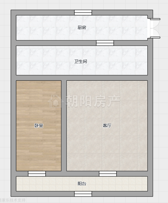 针织厂小区三楼41平前后有阳台性价比高急售_11