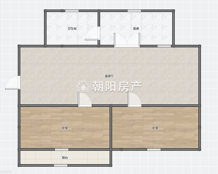 东苑法院小区多层4楼两室一厅出售_9