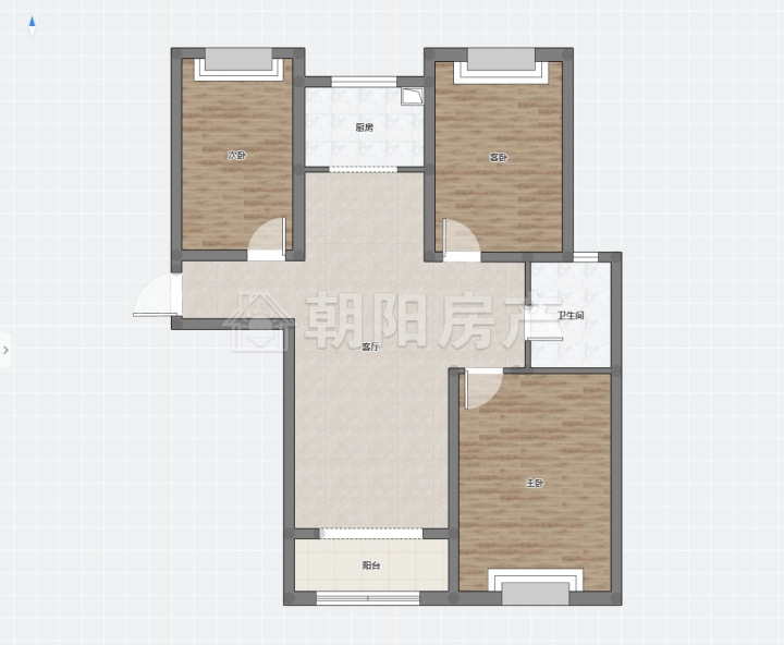 上郑广场3室2厅精装修家具家电送_12