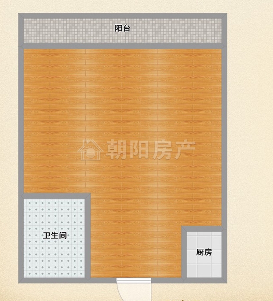 万茂华府A栋  一室一厅毛坯出售_10
