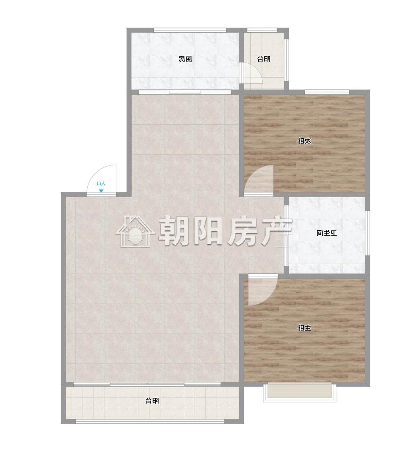 锦绣花园 81平 两室一厅 交通便利学区房 单价2222元/平_11