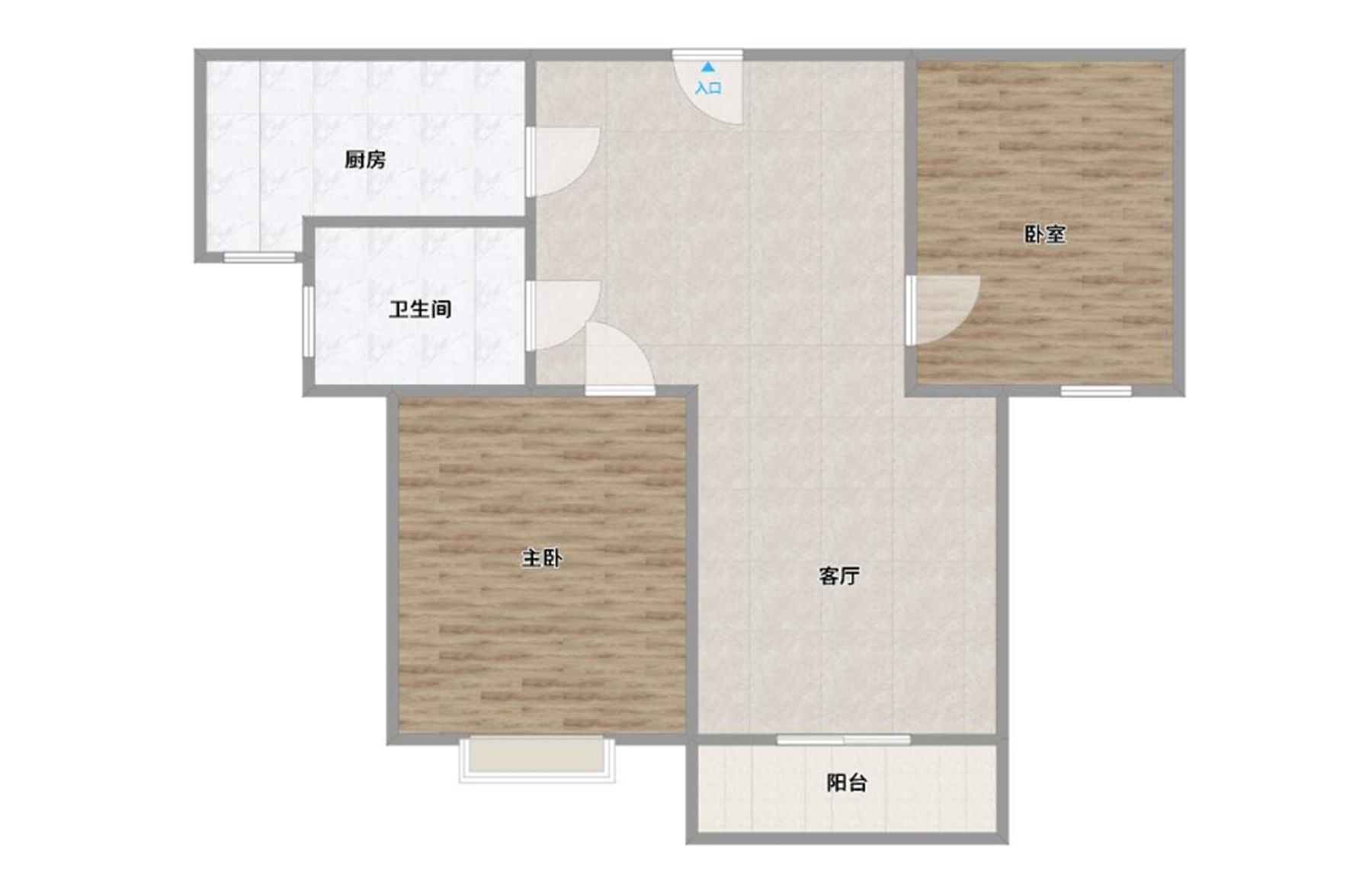 奥林花园 2室2厅 _13