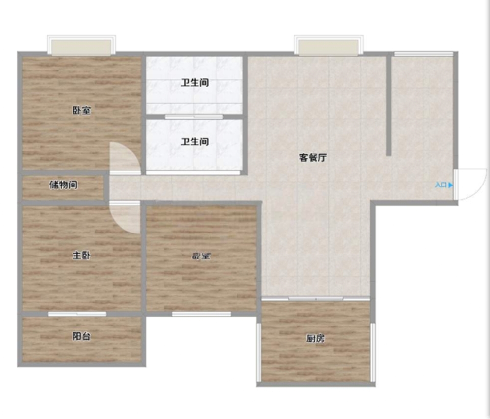 新时代广场 简单装修 里面没什么东西_17