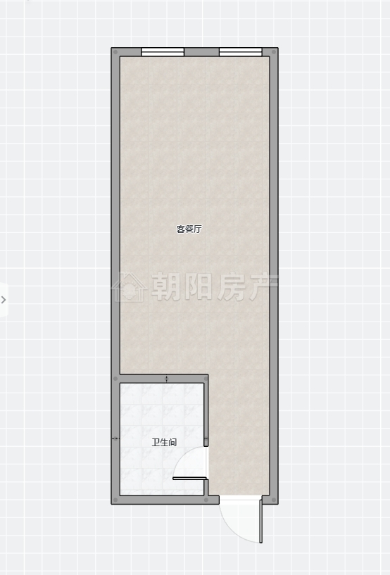 万国广场 64平 一室一厅 毛坯 随时看房 交通便利_12