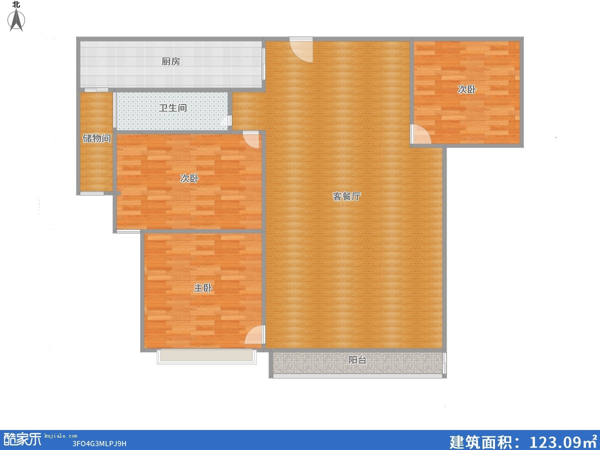 紫金苑 114平 精装三室两厅 满两年 交通便利学区房_16