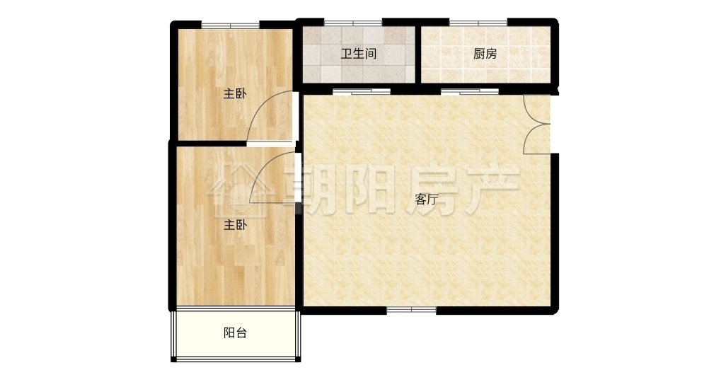 谢二西北村五楼两户打通面积大采光好简单装修_12