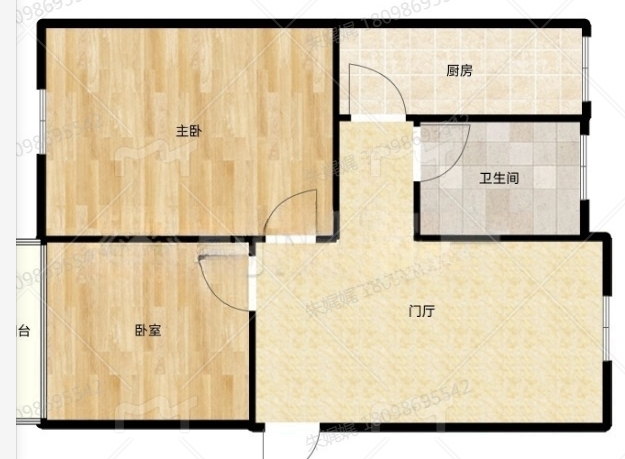 谢二东村北区 75平 两室两厅 交通便利 简装出售_12