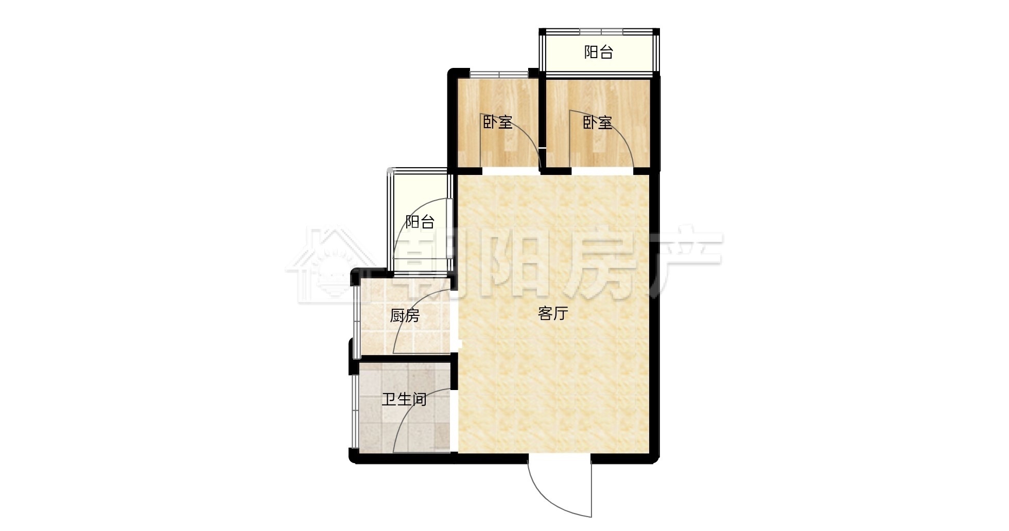 新华二村 59平 南向两室一厅 采光好 交通便利 配套齐全_14