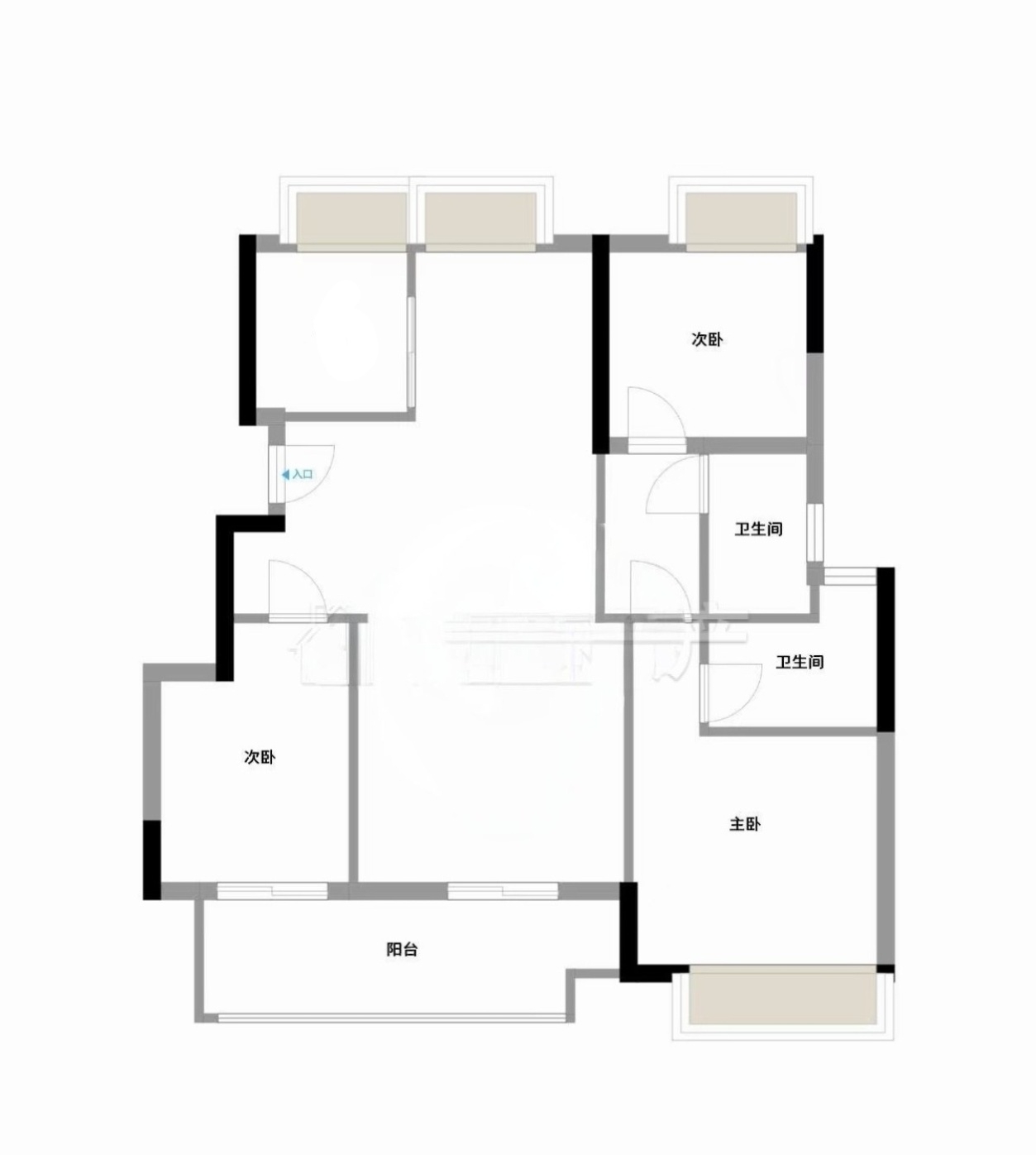 京冠学府里洋房精装修出售_13