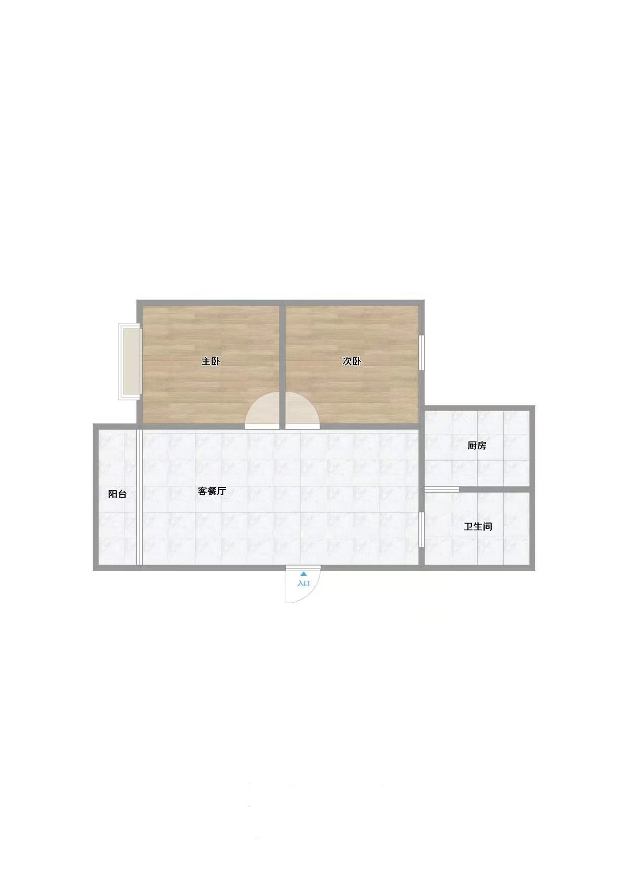 勘建村 2室1厅 简装_11