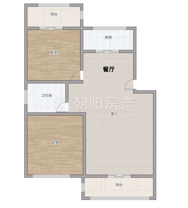 巴黎春天 91平 朝南两室精装 满两年 3729元/平_10