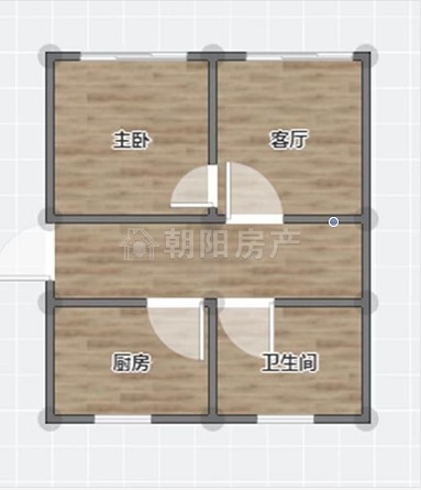 文明小区三角花园 45平 一室一厅 满两年 简装月租300元_10
