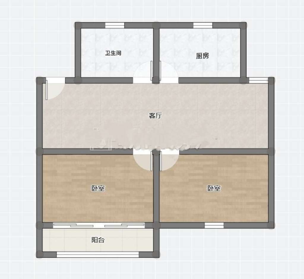 金丰易居二期两室两厅精装出售_13
