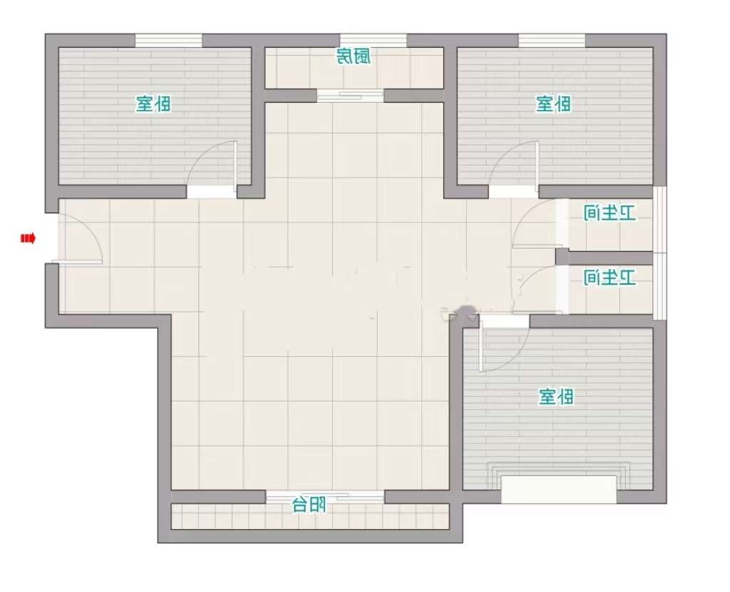 四宜新雅居 122平 三室两厅 学区房 交通便利 毛坯交付_10