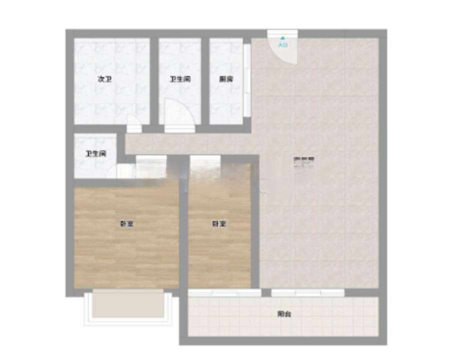 毛坯三室两厅  采光通透视野宽阔_11