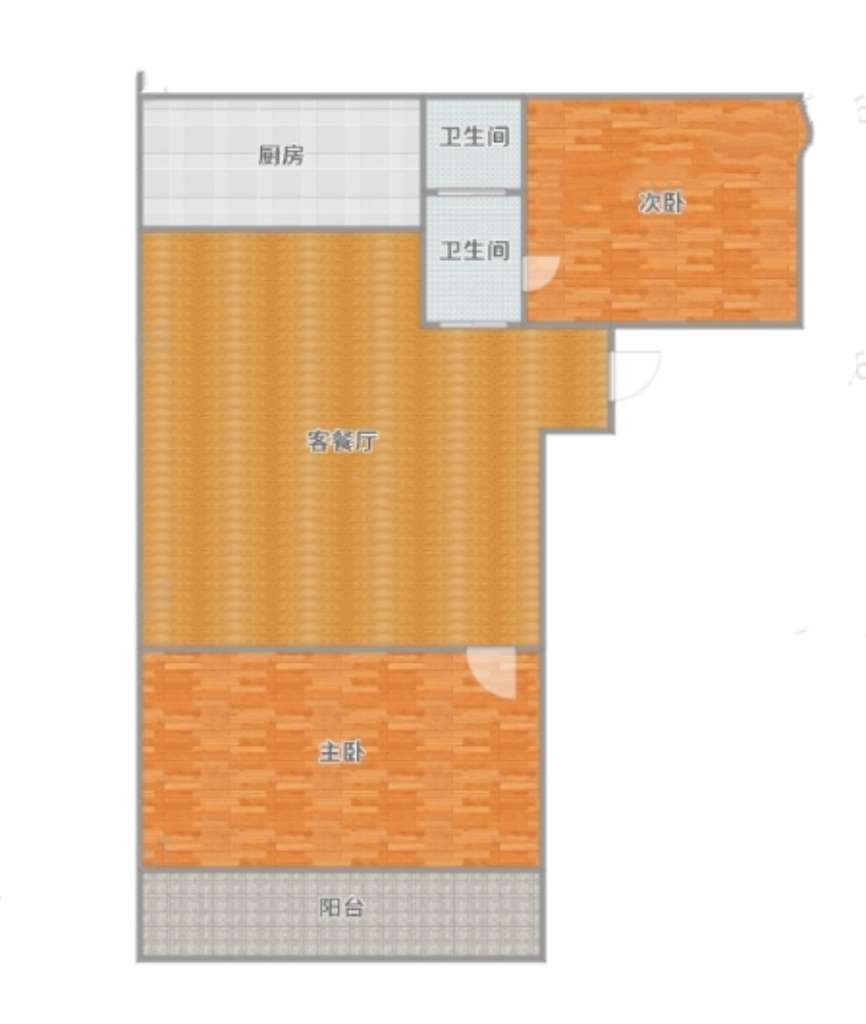 中央国际广场 110平 精装两室两厅 单价仅5000元/平 交通便利_11