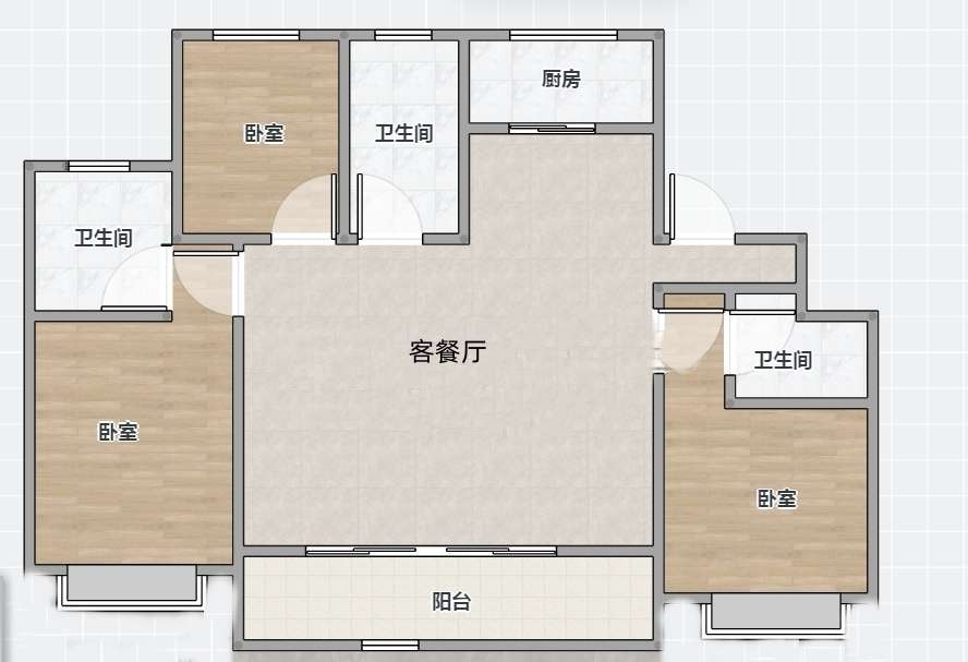 雍荣府 151平 三室两厅 南北通透 洋房 学区房 毛坯交付_14