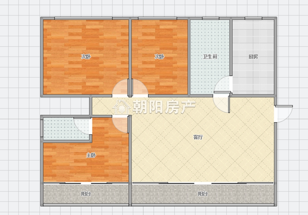 永安国际城 113平 三室两厅 南北通透 单价仅4601元/平 毛坯_15