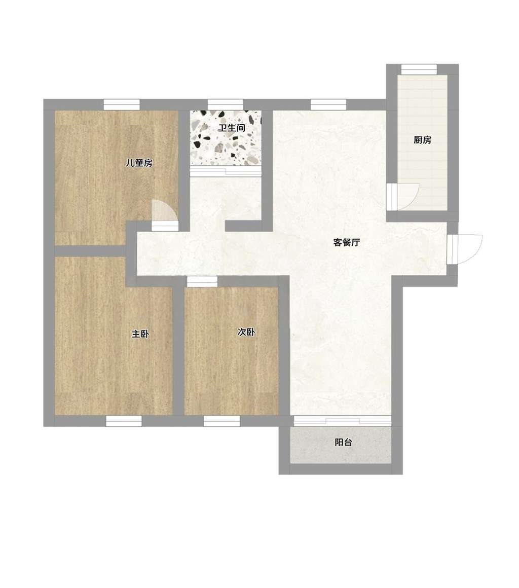 金地国际城A区 132平 精装三室两厅 满两年 交通便利学区房_15