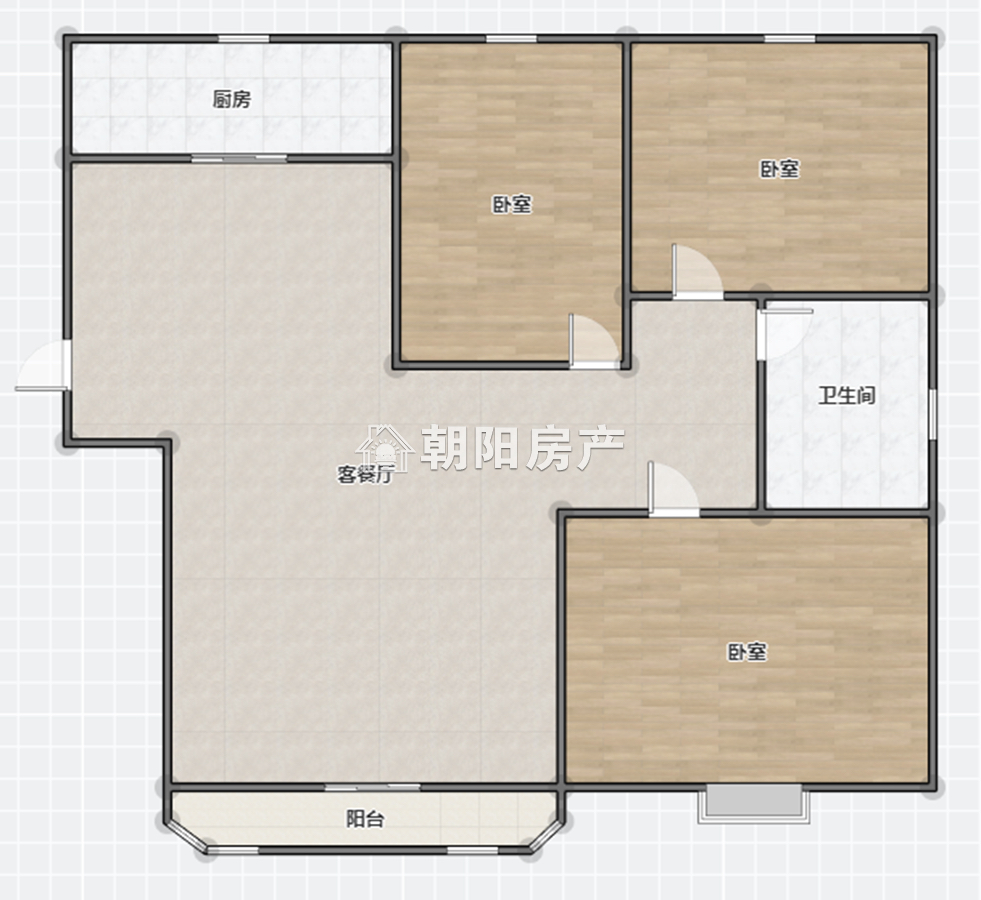 巴黎春天 102平三室两厅 采光好配套全 学区房交通便利_19