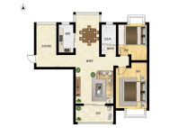 志高壹代城 使用面积100平多平 入户送了一间 精装 洋房 好楼层 三房