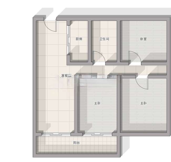 向阳苑 97平 三室两厅 交通便利 学区房 毛坯出售_17