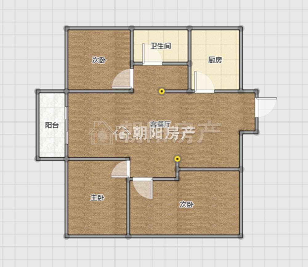 碧荷庭 105平 南北通透三居 满两年 交通便利_9