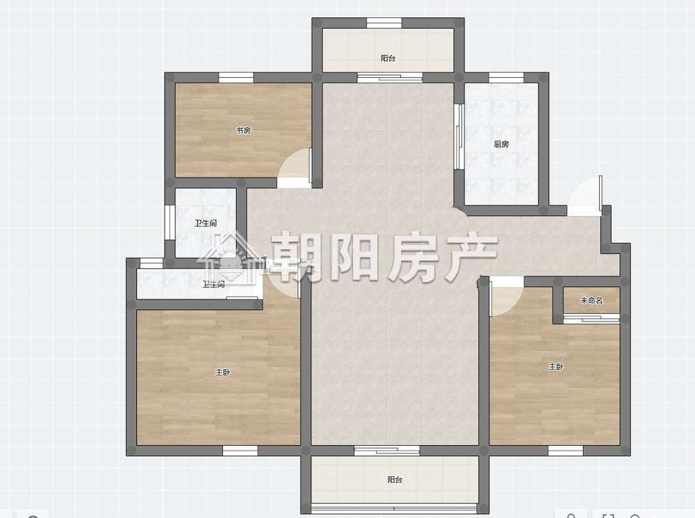 中电科八号院 122平 三室两厅 毛坯出租 交通便利学区房_11