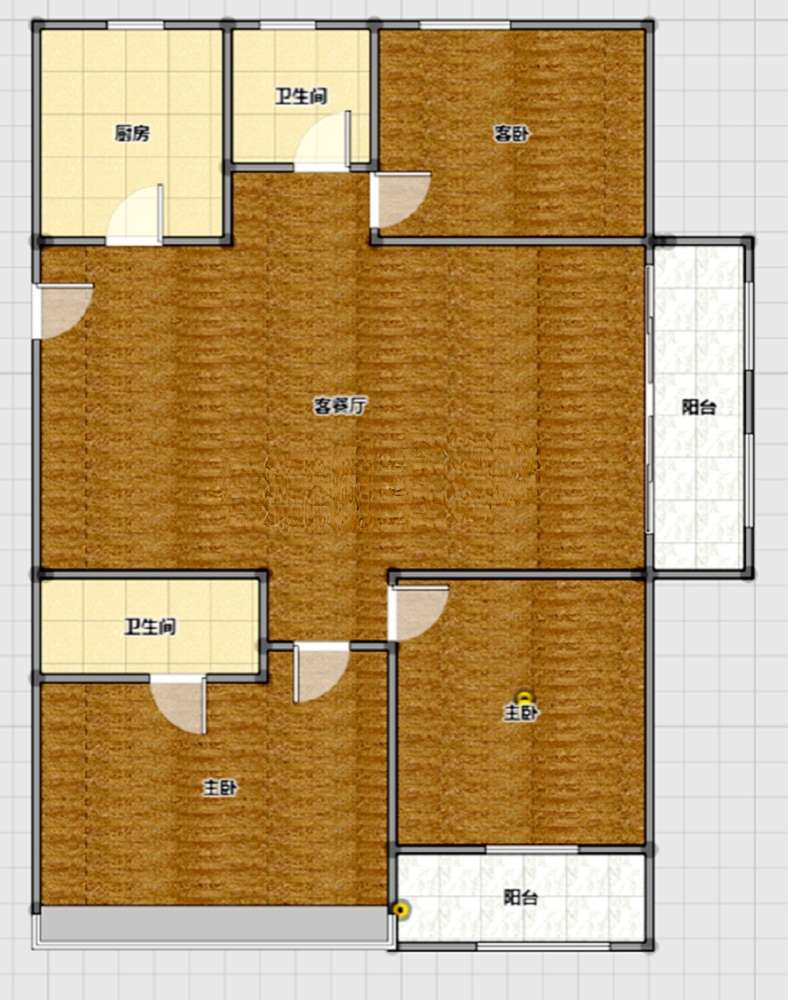 观湖名居 136平 豪装三室两厅 满两年 拎包入住_15