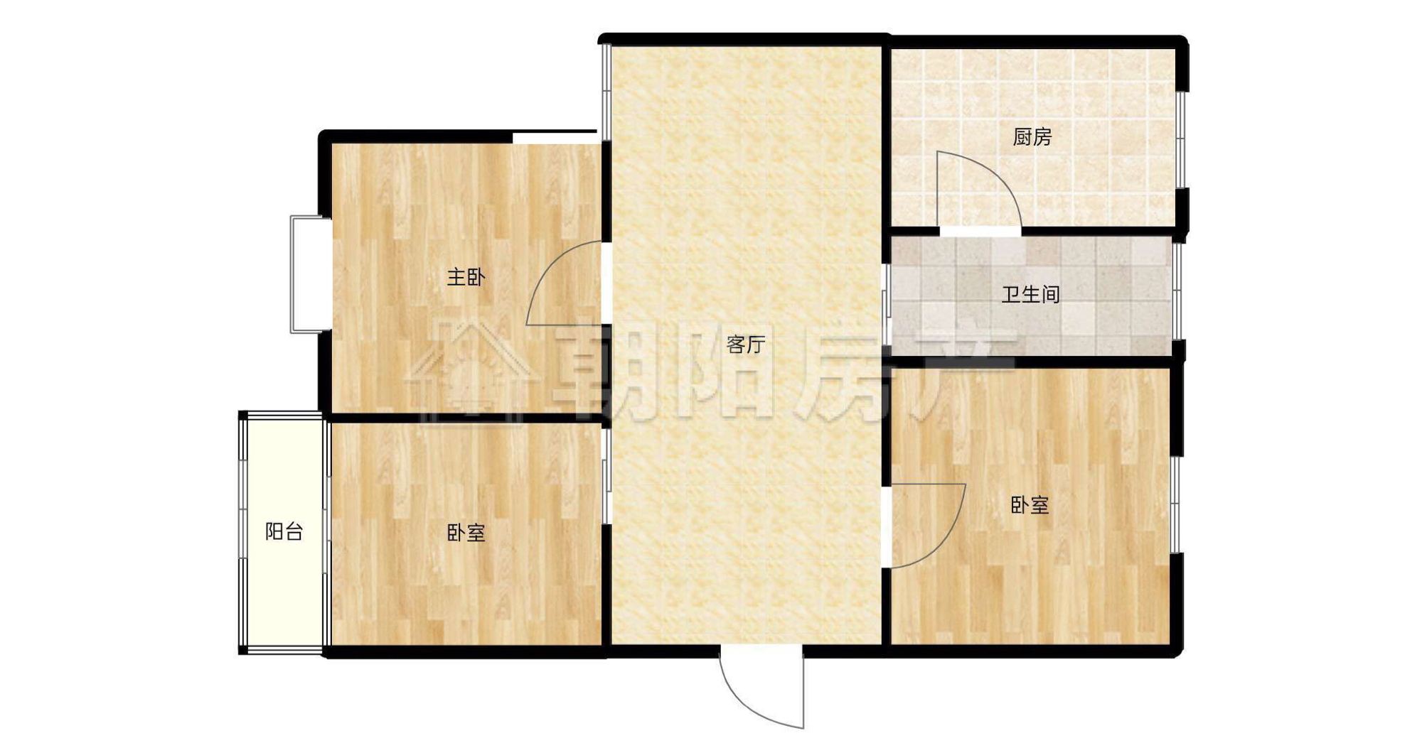谢二东村北区 119平 南北通透三室 满五唯一 单价2474元_15
